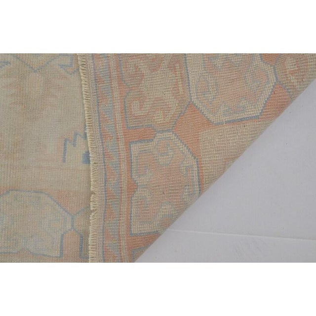 Textile Oushak Vintage Area Carpet For Sale - Image 7 of 10