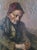 Portraiture Edwardo Scognamiglio Antique Oil Painting Portrait of a Peasant For Sale - Image 3 of 14