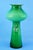 Vintage Green Glass Vase by Jerzy Sluczan-Orkusz for Tarnowiec Glassworks, 1980s For Sale - Image 3 of 18