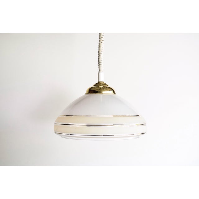 Vintage Mid Century Rolly Retractable Pendant Lamp Chairish