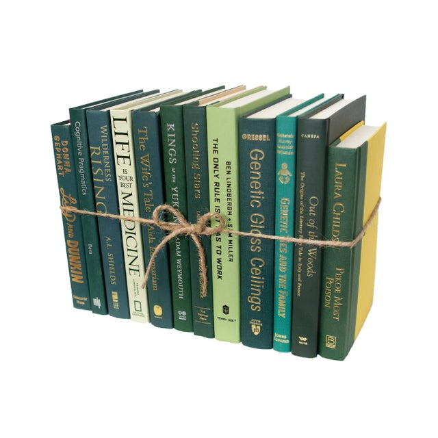 Booth & Williams Decorative Books - Boxwood Book Bundle - 1 Foot of Green Books For Sale - Image 4 of 5