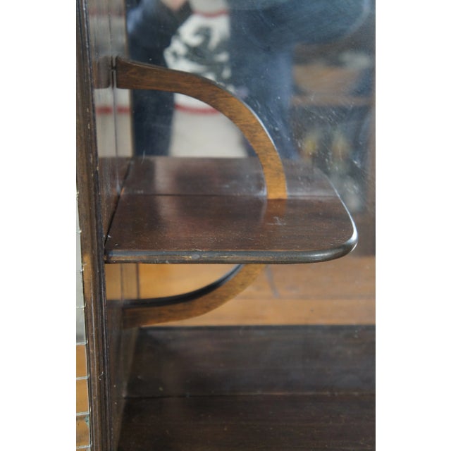 Mid 20th Century Mid-Century Shadow Box Vanity Wall Shelf Curio Display Mirror For Sale - Image 5 of 13