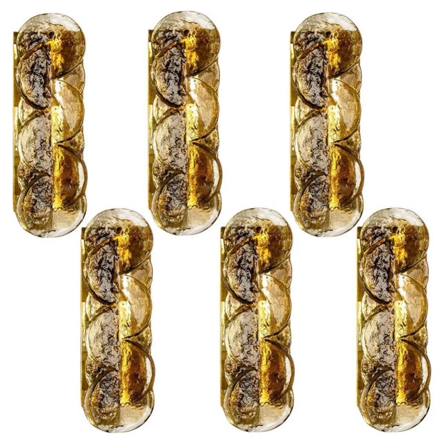 Citrus Swirl Smoked Glass Wall Lights from J.T. Kalmar, 1969 For Sale - Image 10 of 10