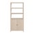 Spritely Home Accent Furniture Nora 32 in W. x 72 in. H Wood 3- Tier Etagere Bookcase, Antique Taupe For Sale - Image 4 of 8