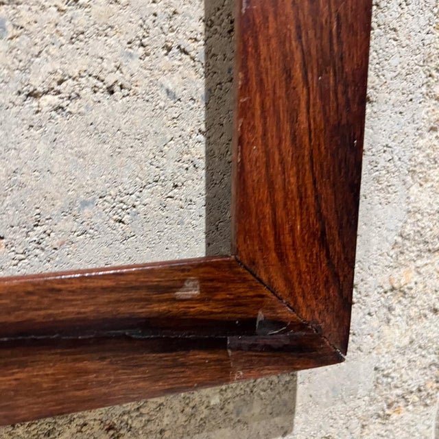 1970s Exquisite Solid Rosewood Picture Frame For Sale - Image 4 of 7