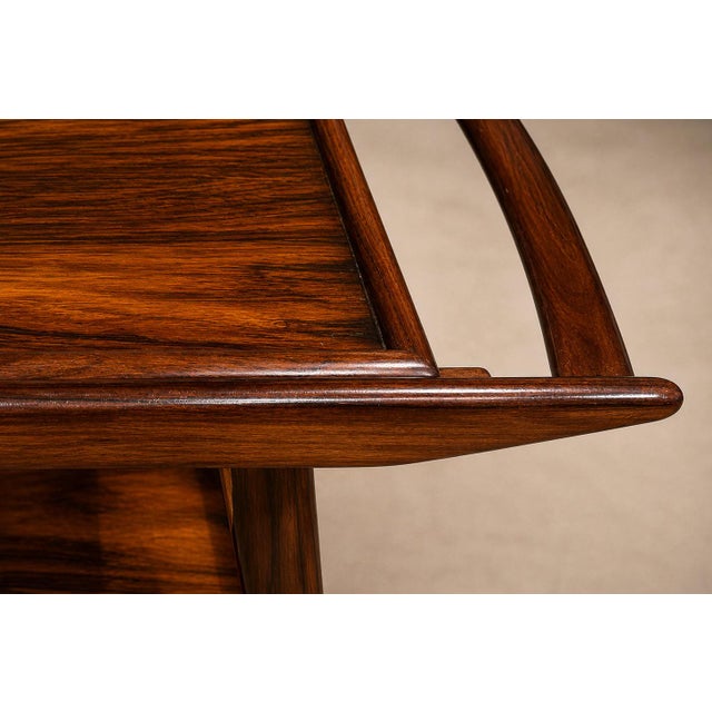 Geraldo De Barros for Unilabor Bar Cart in Rosewood, Brazil, 1960s For Sale - Image 18 of 18