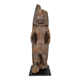 Antique Tanzanian Carved Wood African Figure For Sale