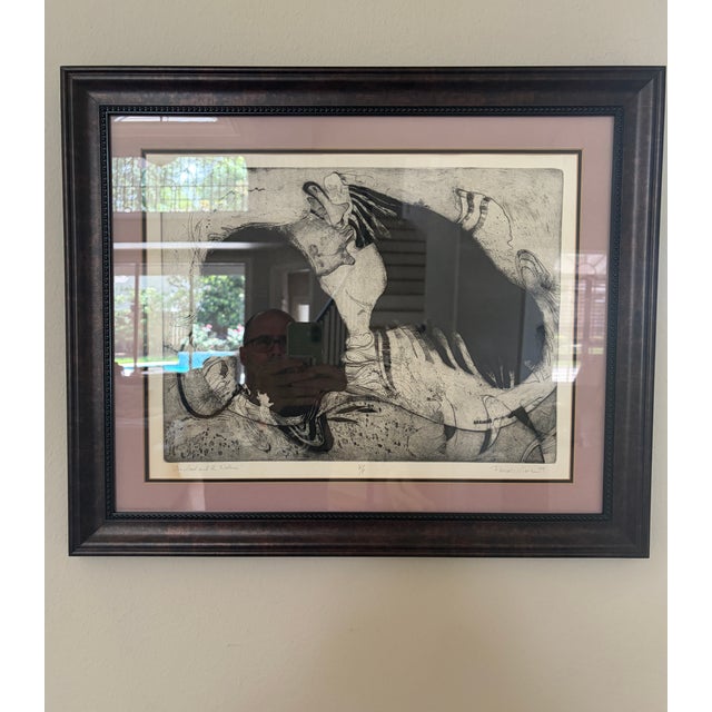 Black Pascale Vial Signed Artist Proof “The Seal and the Walrus” Contemporary Work on Paper, 1979 For Sale - Image 8 of 9