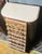 Italian Modern Sculptural Chest with Travertine Top & Eight Removable Velvet Jewelry Trays, c.1970 A sculptural work of...