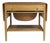 Mid 20th Century Hans J. Wegner at-33 Sewing Drop-Leaf Side Table in White Oak, Beautifully Restored For Sale
