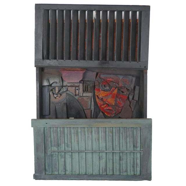 Gray City Cat & His Man Assemblage by "Zev" by Daniel Albert Harris For Sale - Image 8 of 8