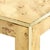 Contemporary Villa & House Lauren Side Table - Burlwood With Brass Accents For Sale - Image 3 of 4