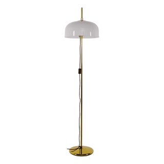 Modular Floor Lamp in Brass and Acrylic, 1970s For Sale