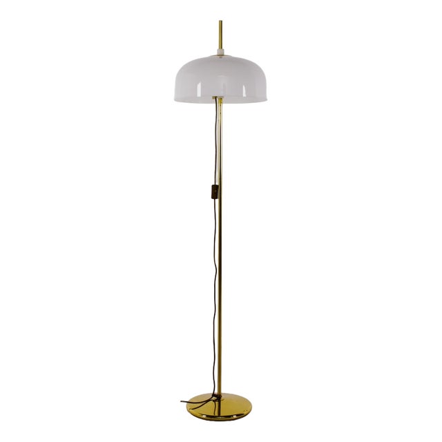 Modular Floor Lamp in Brass and Acrylic, 1970s For Sale