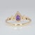 Metal 1.1Ct Purple Sapphire Ring With Earth Mined Diamonds: Solid 14k Gold, Size 6.75 For Sale - Image 7 of 8