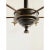 Brass Empire Style French Painted Wood & Brass 6-Light Chandelier For Sale - Image 8 of 9