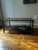 Brown Vintage Mid-Century Faux Bamboo Walnut Coffee Table With Cane Shelf & Casters For Sale - Image 8 of 16