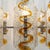 Mid-Century Modern 1970s Murano Large Glass Tubular Chandelier in Clear and Amber For Sale - Image 3 of 6