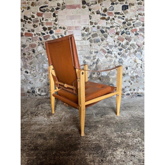 KK47000 Safari Chair in Ash with Cognac Leather by Kaare Klint for Carl Hansen & Søn For Sale - Image 15 of 18