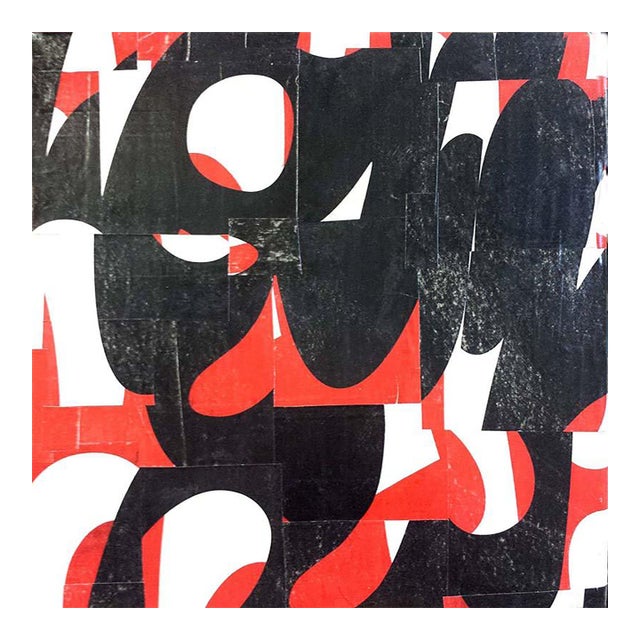 Cecil Touchon : Original Collage on Canvas Titled : pdp739ct14 (2014) For Sale