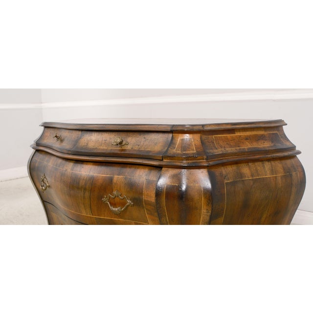 Brown Heritage Italian Distressed Finish Commode Chest For Sale - Image 8 of 12
