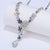 Contemporary Nina Zhou Symphony Aquamarine Sapphire Statement Necklace For Sale - Image 3 of 8