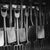 Farm Forks Pitchforks and spades used by the boys from Wellington College in Berkshire, England, who are helping out on a...