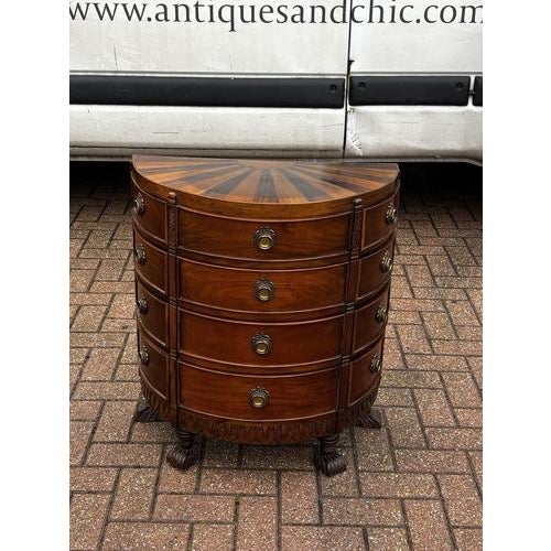 Chest of Drawers with Sunburst Inlaid Top For Sale - Image 6 of 18