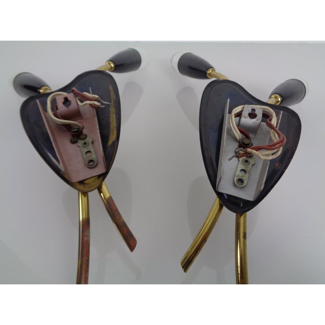 Mid-Century Modern German Wall Lamps, 1950s, Set of 2 For Sale - Image 14 of 18