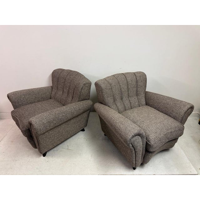 Large Italian Armchairs by Guglielmo Ulrich, 1940s, Set of 2 For Sale - Image 14 of 15