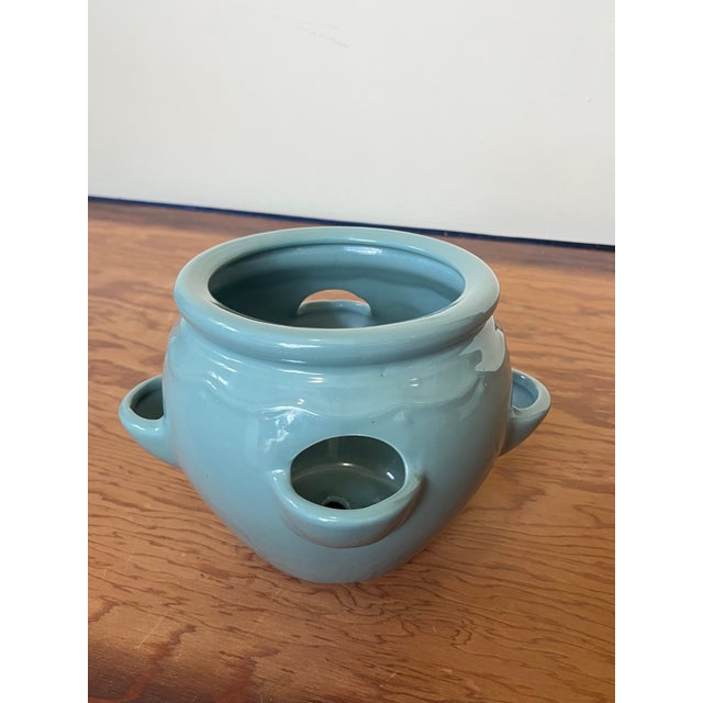 Mid 20th Century Mid-Century #10 Strawberry Planter Glazed For Sale - Image 5 of 7