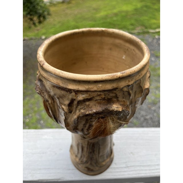 Rare Mid 20th Century Modern Brutalist Marjorie Graham Trout Pottery Vase Ca Designer For Sale - Image 11 of 18