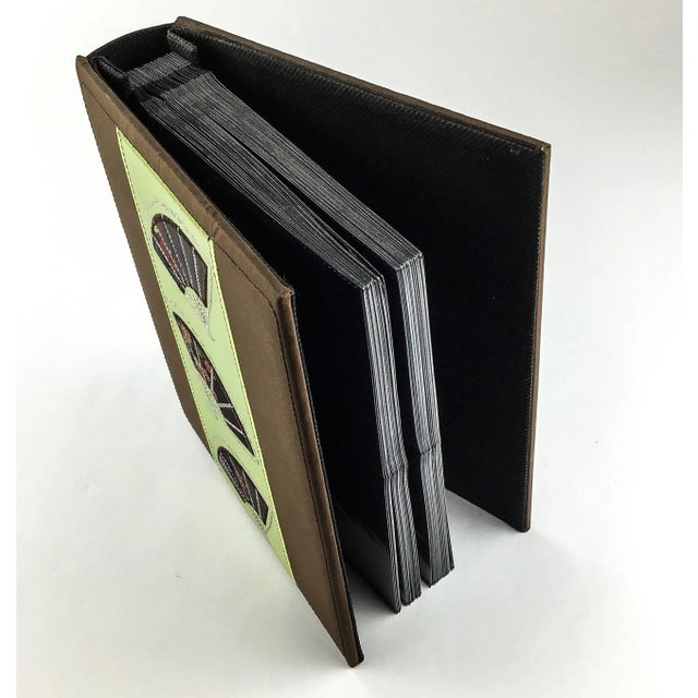 Japanese Asian Silk Photo Holder or Wine Label Holder For Sale - Image 3 of 11