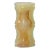 White Brown Onyx Stone Carved Slim Round Shape Display Vase For Sale