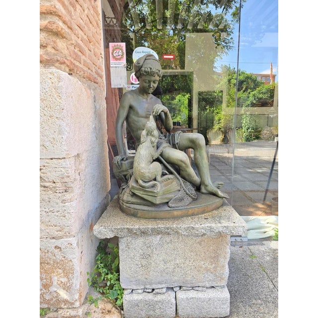 French Bronze Sculpture by E. Martin, 1890s For Sale - Image 3 of 18