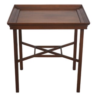 Kittinger Colonial Williamsburg Wa-1039 Chippendale Mahogany Lamp Table For Sale