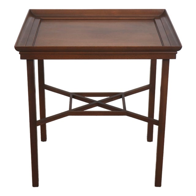 Kittinger Colonial Williamsburg Wa-1039 Chippendale Mahogany Lamp Table For Sale