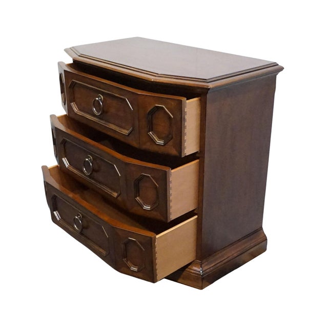 Bernhardt Furniture Solid Cherry Italian Neoclassical Tuscan Style 36" Bachelor's Chest / Nightstand 327-230 For Sale In Kansas City - Image 6 of 14