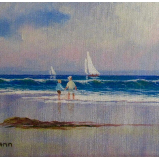 Val Mc Gann Ebb Tide, Kennebunport, Maine C. 1990 Painting For Sale - Image 4 of 6
