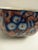 1950's Stoke on Trent Majolica 8-Sided Blue Floral Lusterware Bowl For Sale - Image 4 of 7