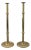 Tall Antique English Brass Candlesticks - A Pair For Sale