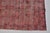 Vintage Distressed Turkish Oushak Rug in Crimson Red For Sale - Image 10 of 10