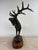 Metal Handsome Vintage Cast-Iron Stag Sculpture For Sale - Image 7 of 12