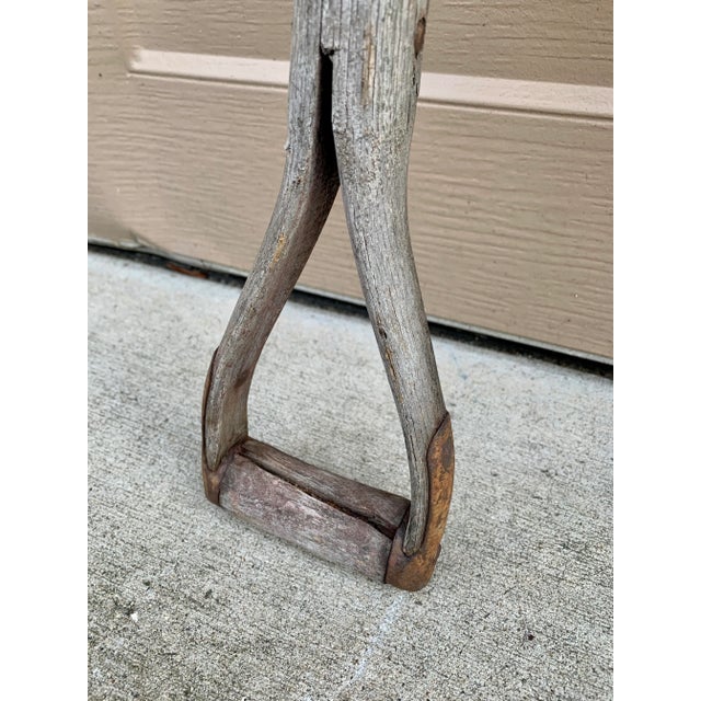Early 20th Century Wooden and Iron Garden Tools, Set of Three For Sale In South Bend - Image 6 of 12