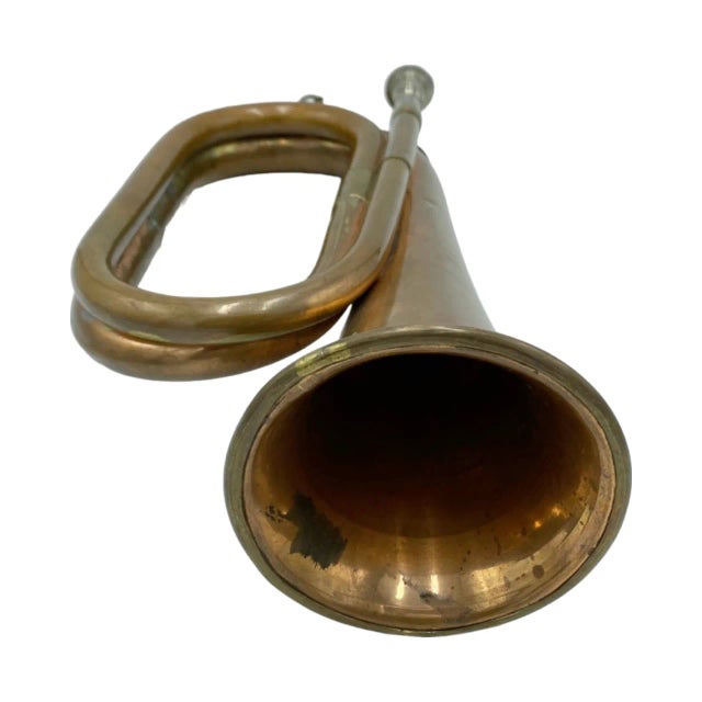 Antique Fox Hunt Horn Bugle Equestrian Brass Instrument Chairish