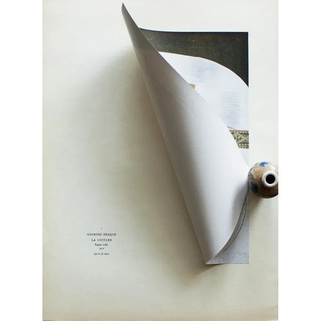 Georges Braque 1940s After Georges Braque "La Guitare" First Edition Period Swiss Offset Lithograph For Sale - Image 4 of 8