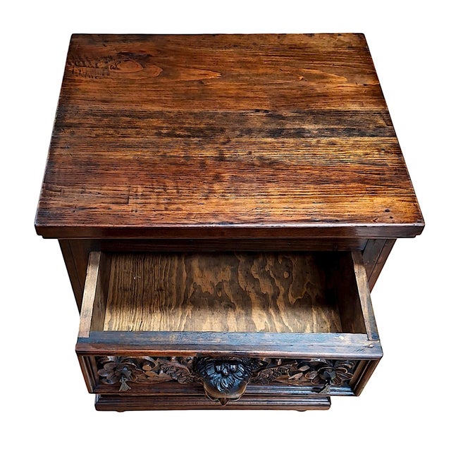 Antique Spanish Renaissance Revival Nightstand For Sale - Image 9 of 10