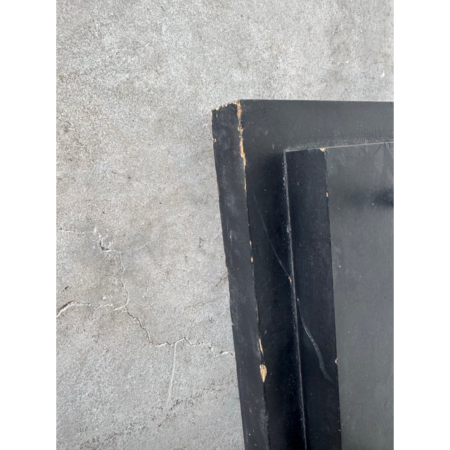 1987 Josef Zala Abstract Studio Art Ceramic Plate on Metal Stand For Sale - Image 11 of 12