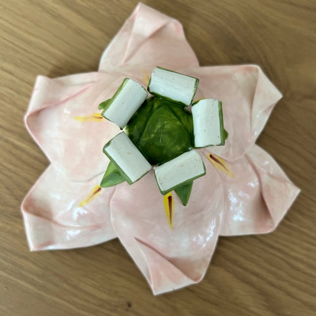 Vintage Delicate Hand Painted Porcelain Flower Bowl For Sale In New York - Image 6 of 6