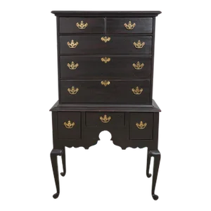 Thomasville Replicas Country Crackle Finish Highboy